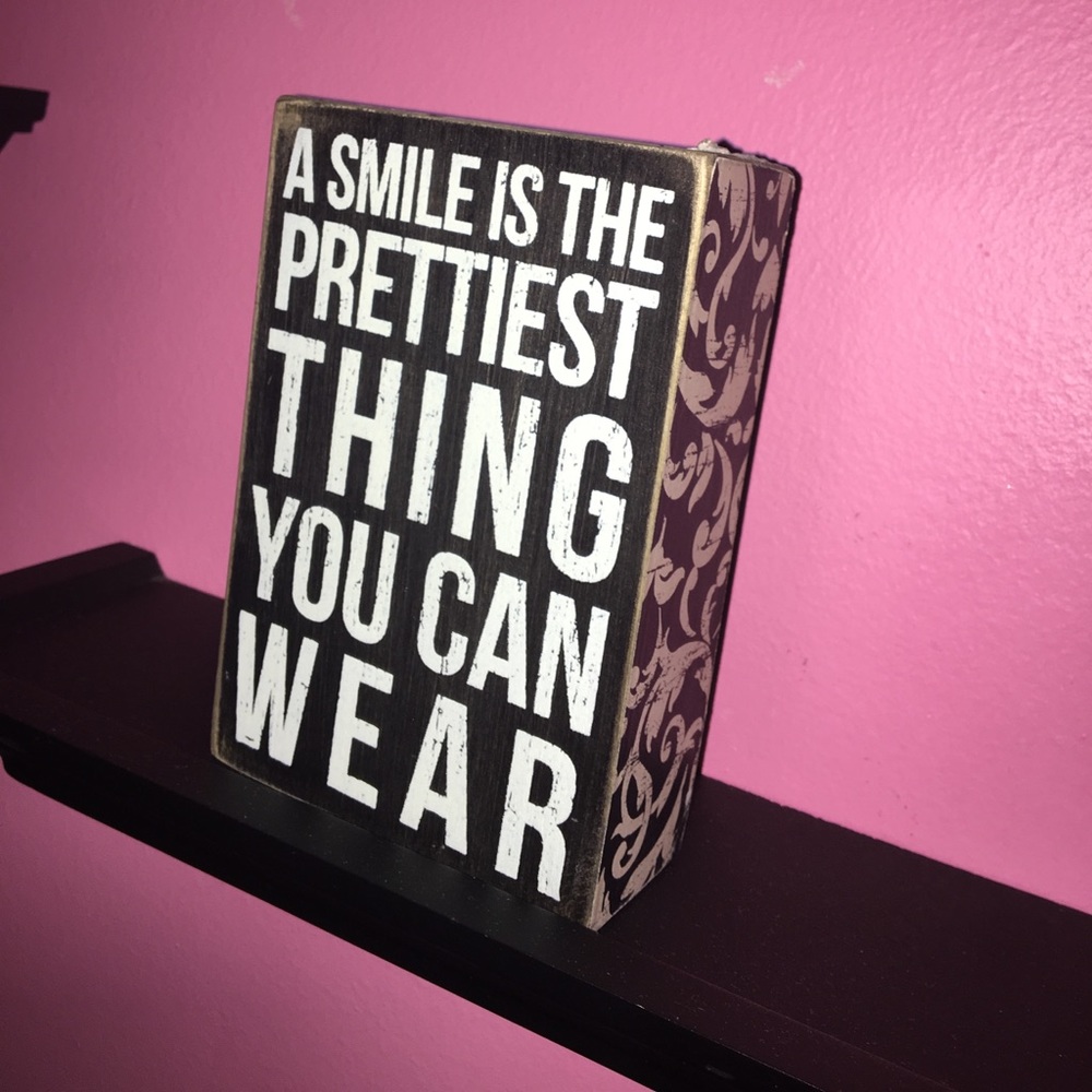Inspirational saying decor